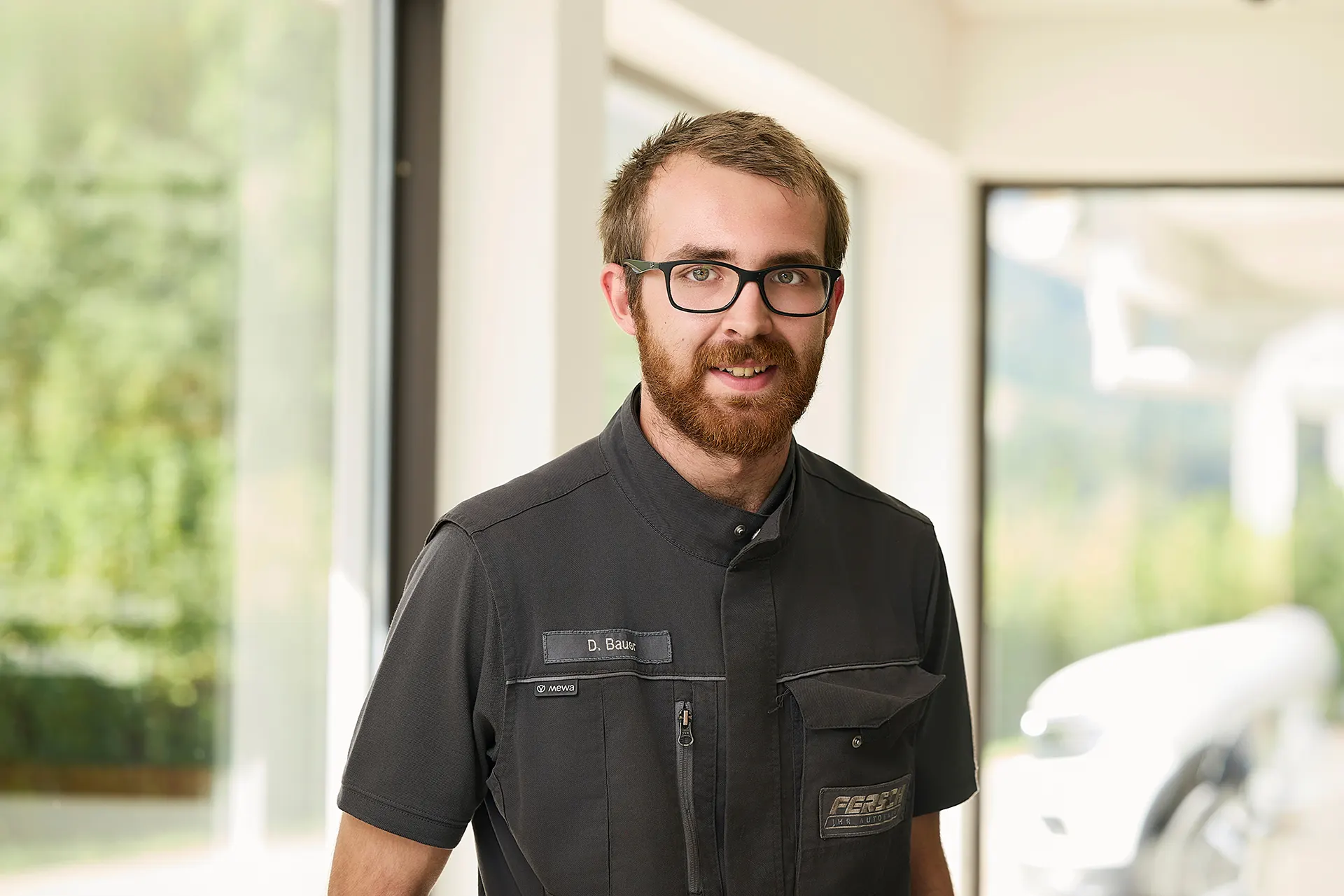 Dominik Bauer, KFZ-Mechatroniker beim Autohaus Fersch in Bad Hindelang